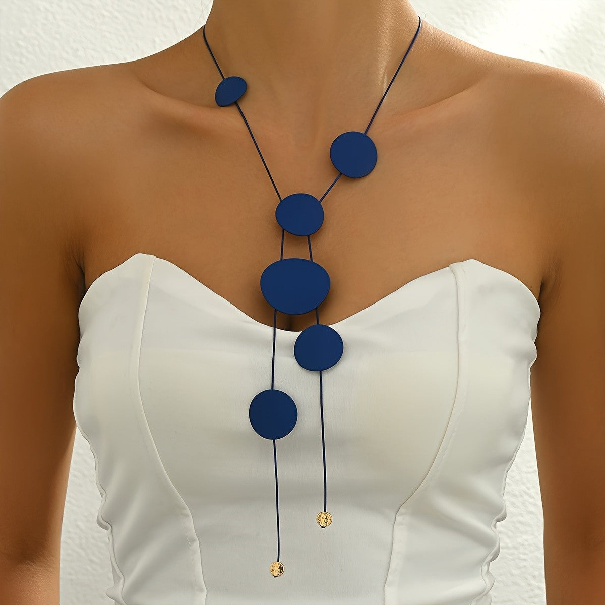 Graduated Circle Y-Necklace