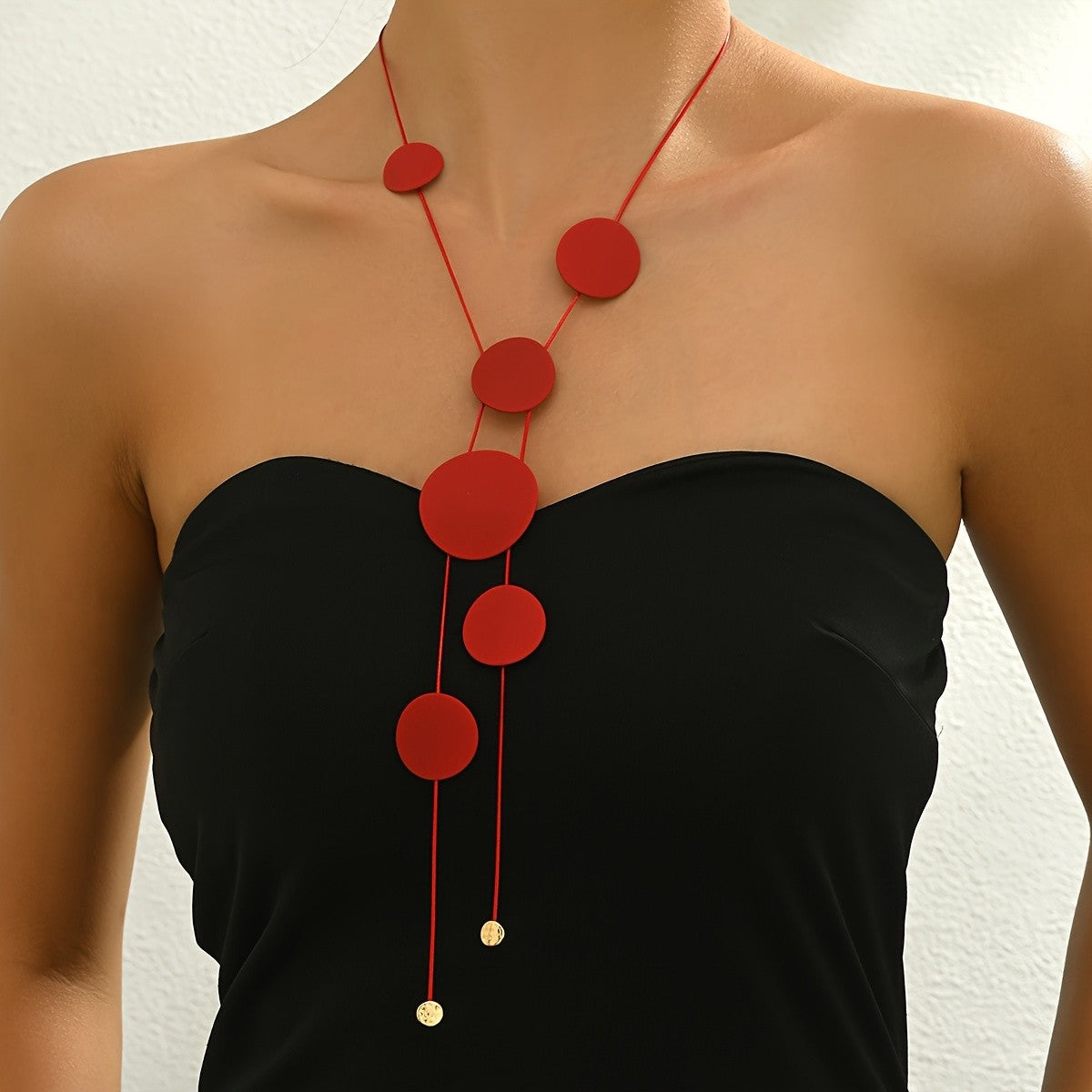 Graduated Circle Y-Necklace