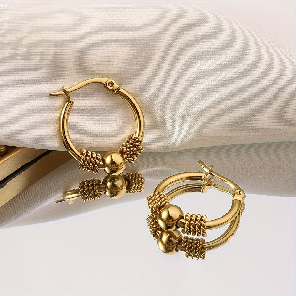 Rope Knot Hoop Earrings