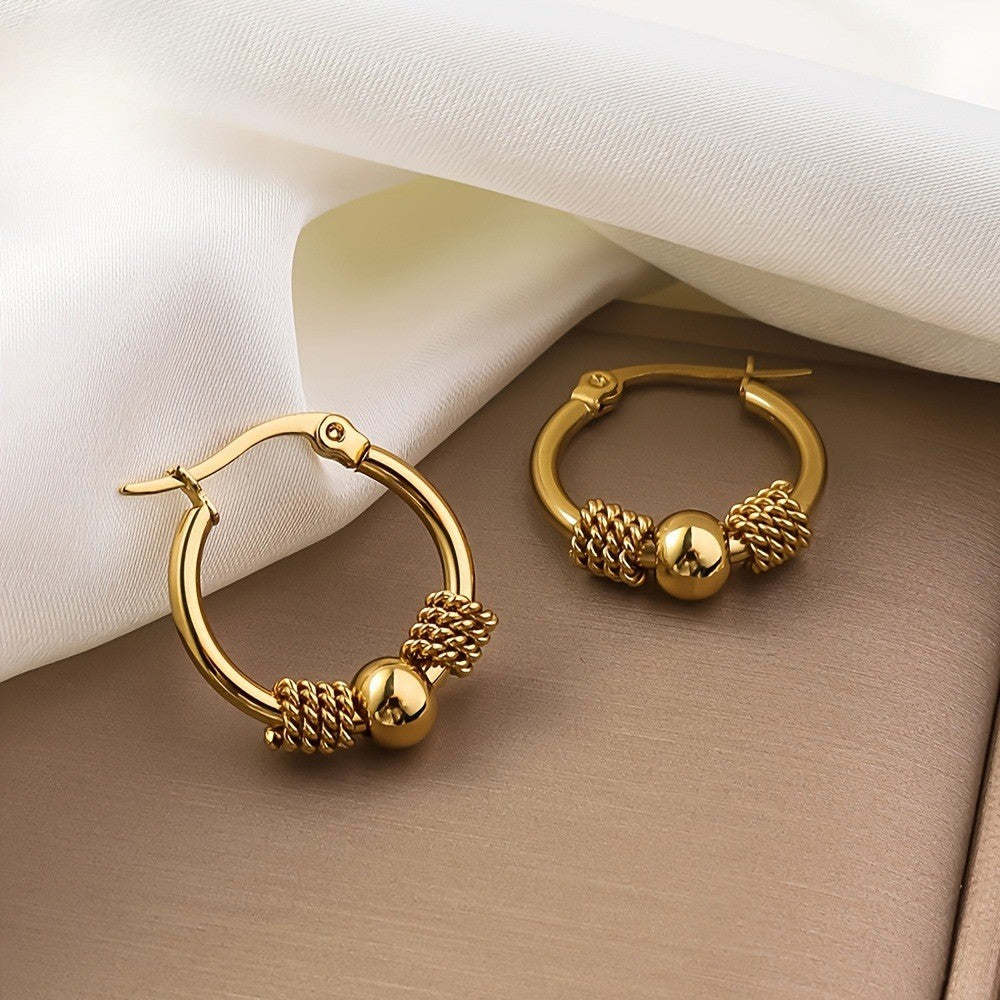 Rope Knot Hoop Earrings