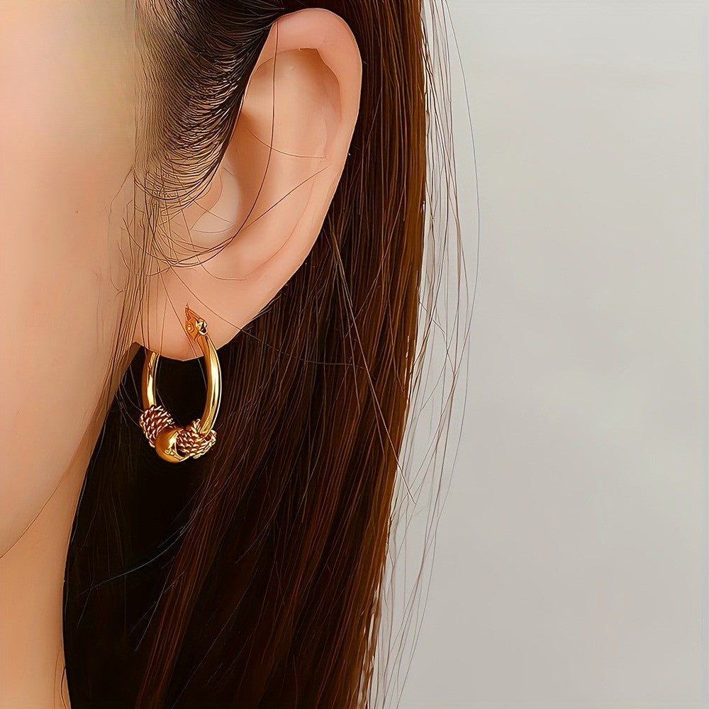 Rope Knot Hoop Earrings