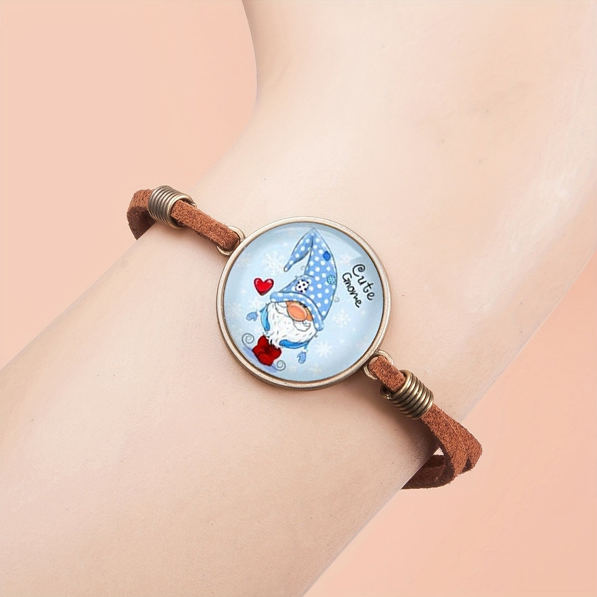 Winter Gnome Cord Bracelet