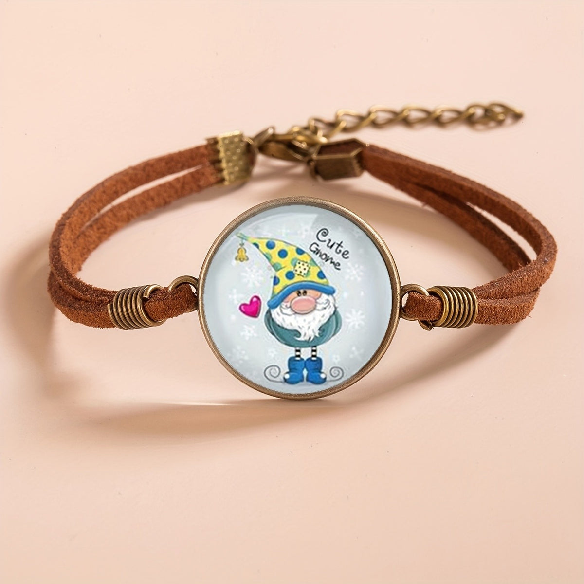 Winter Gnome Cord Bracelet