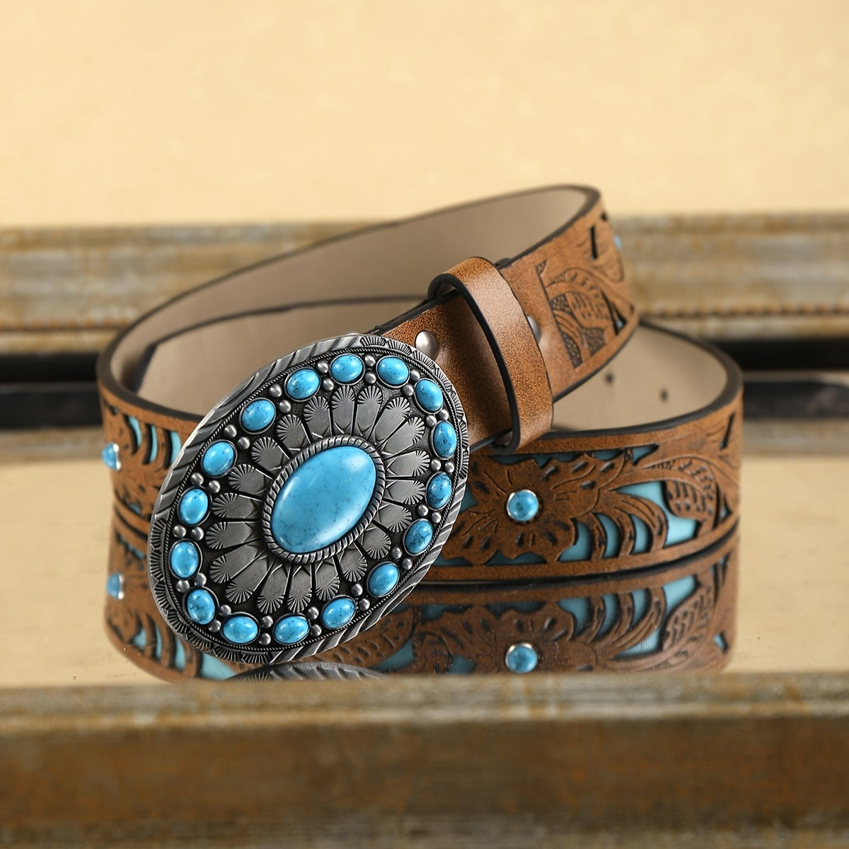 Turquoise Oval Belt