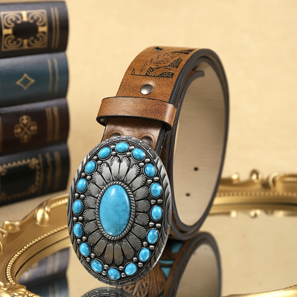 Turquoise Oval Belt