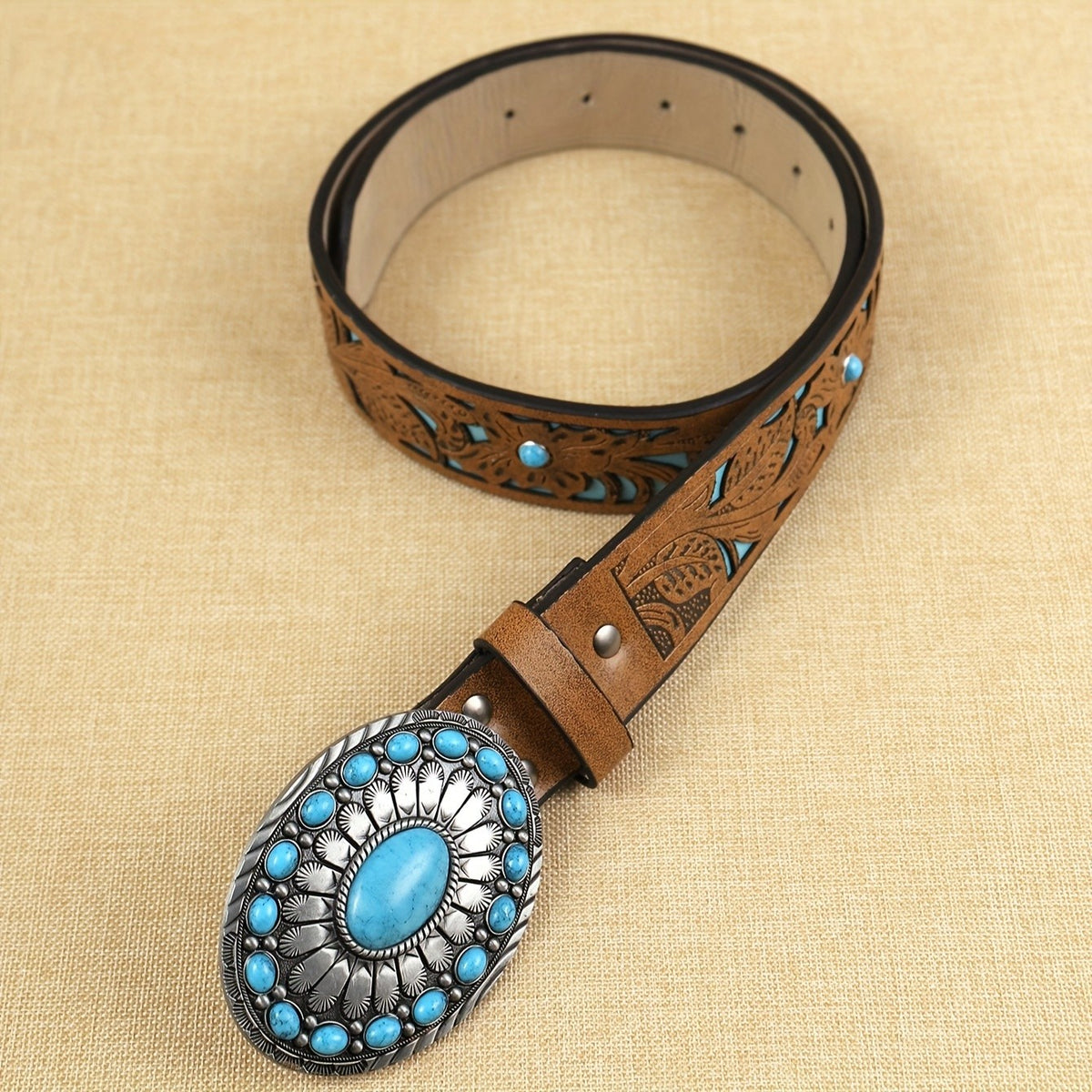 Turquoise Oval Belt