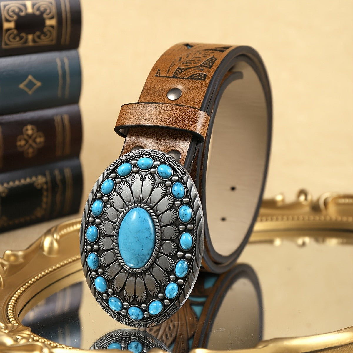 Turquoise Oval Belt