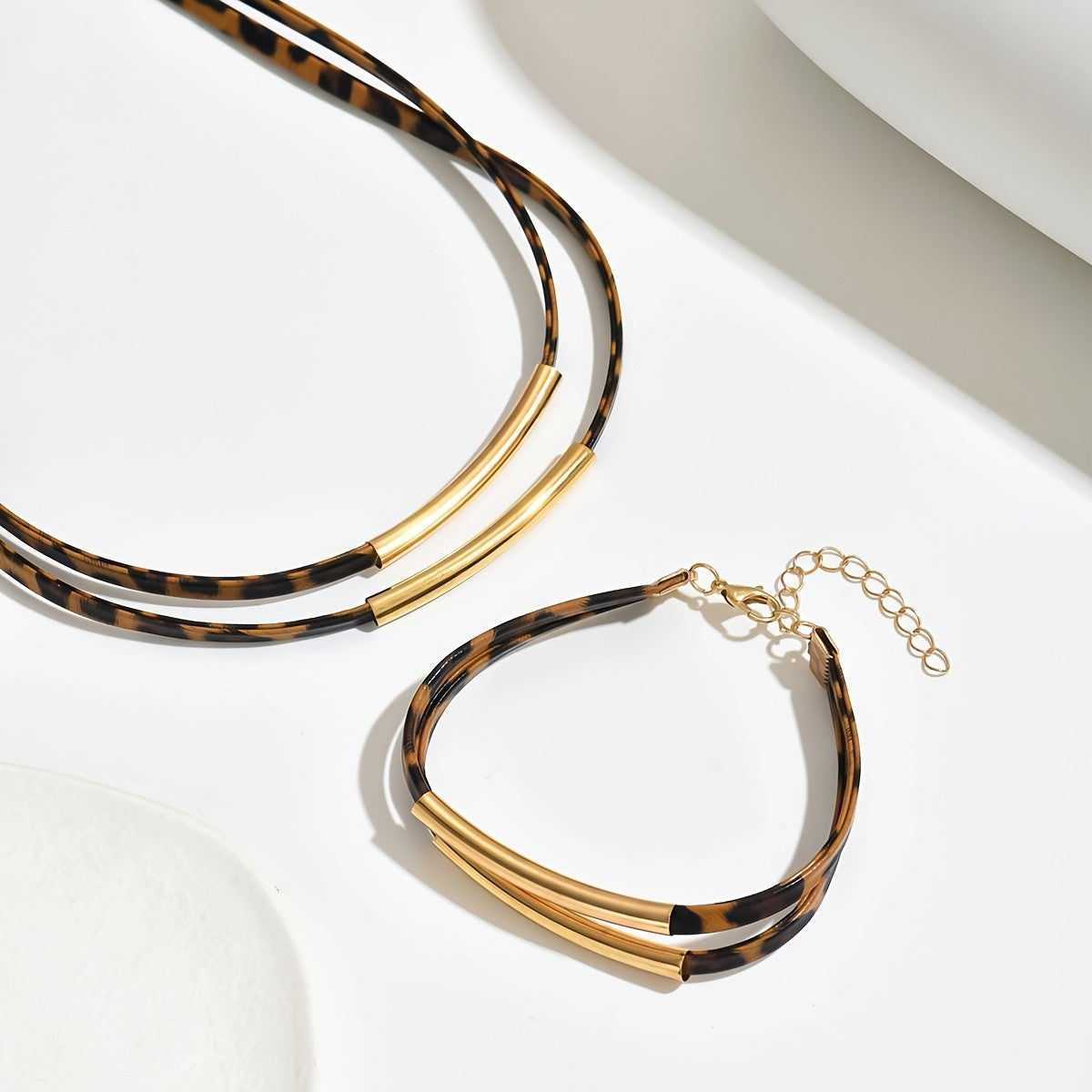 Leopard Print Jewelry Set