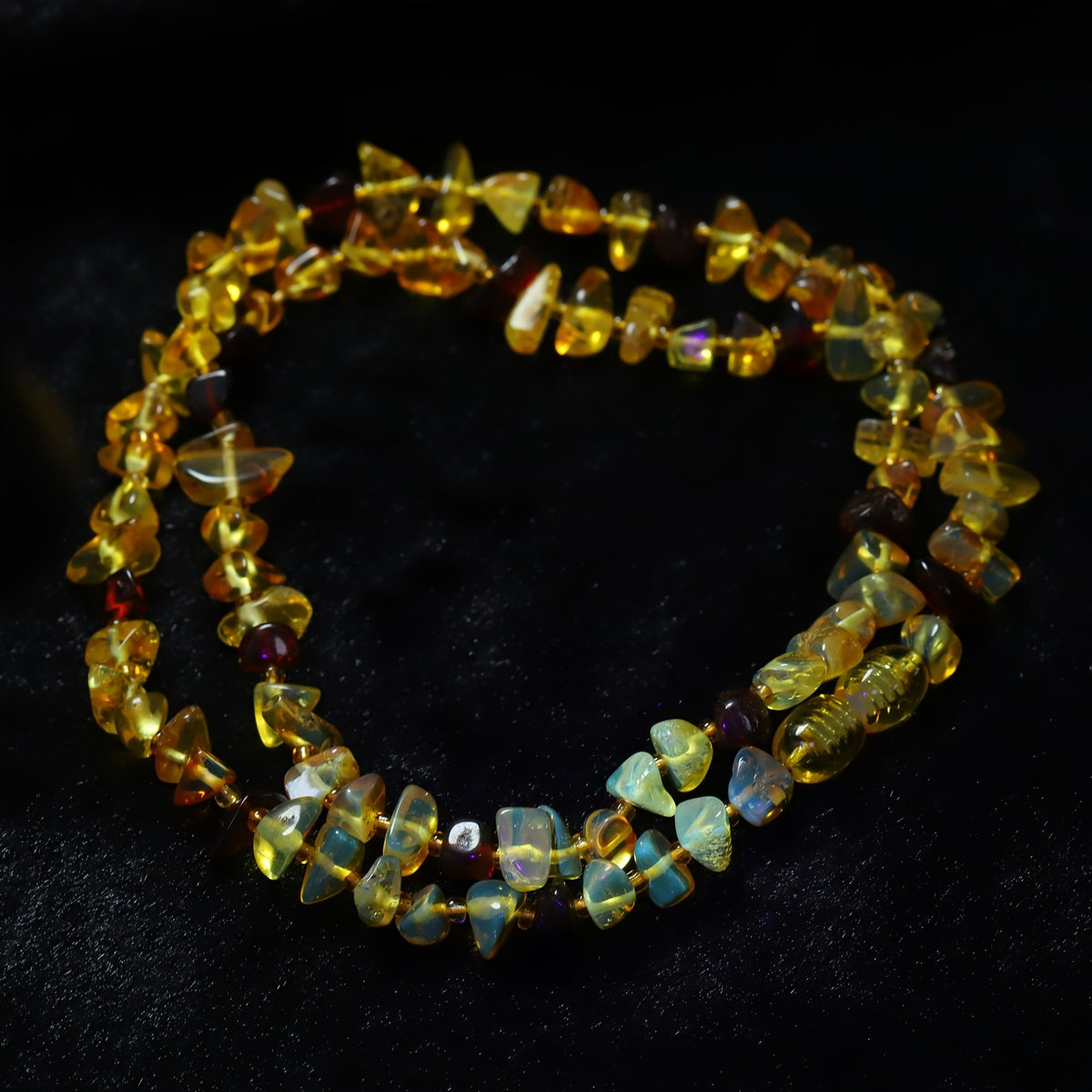 Amber Chip Necklace