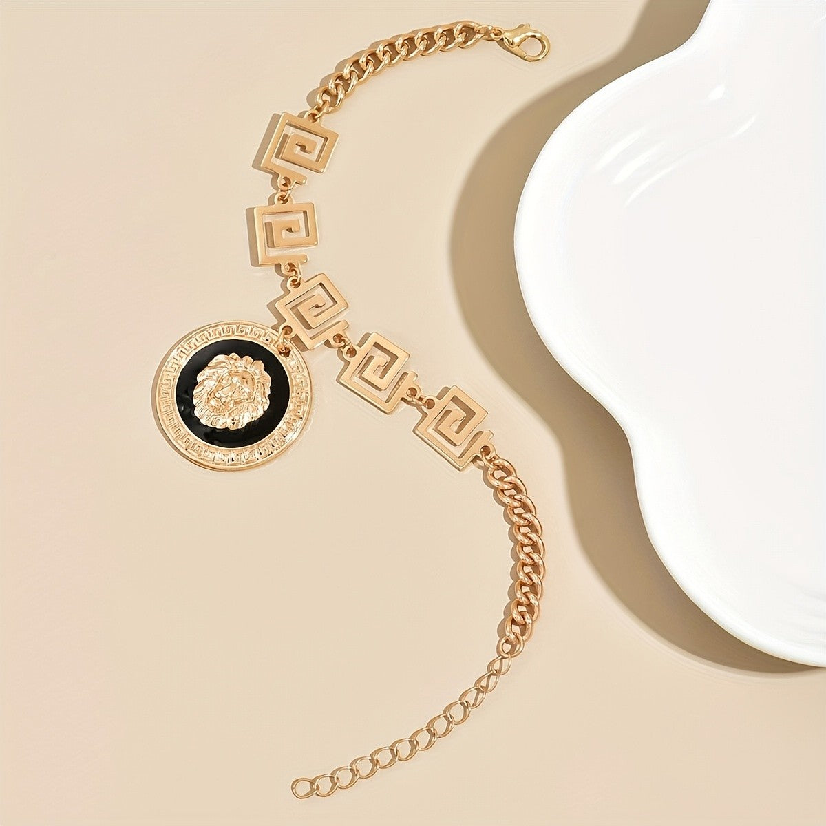 Lion Medallion Bracelet