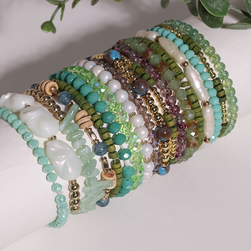 Baroque Pearl Stack Bracelet Set