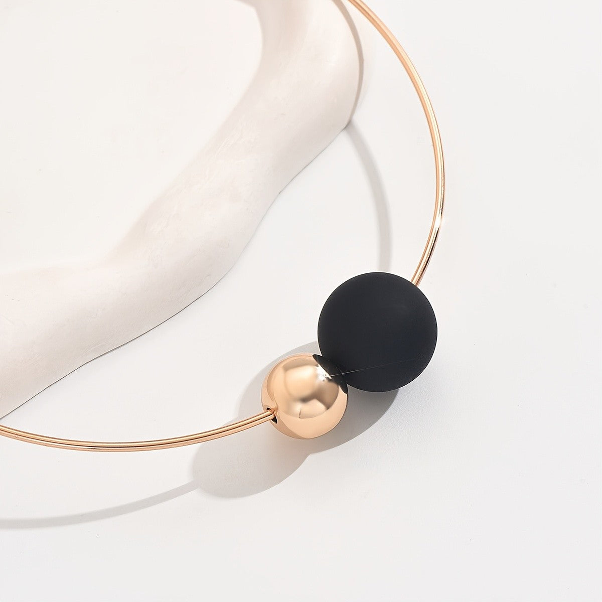 Dual Sphere Choker Necklace