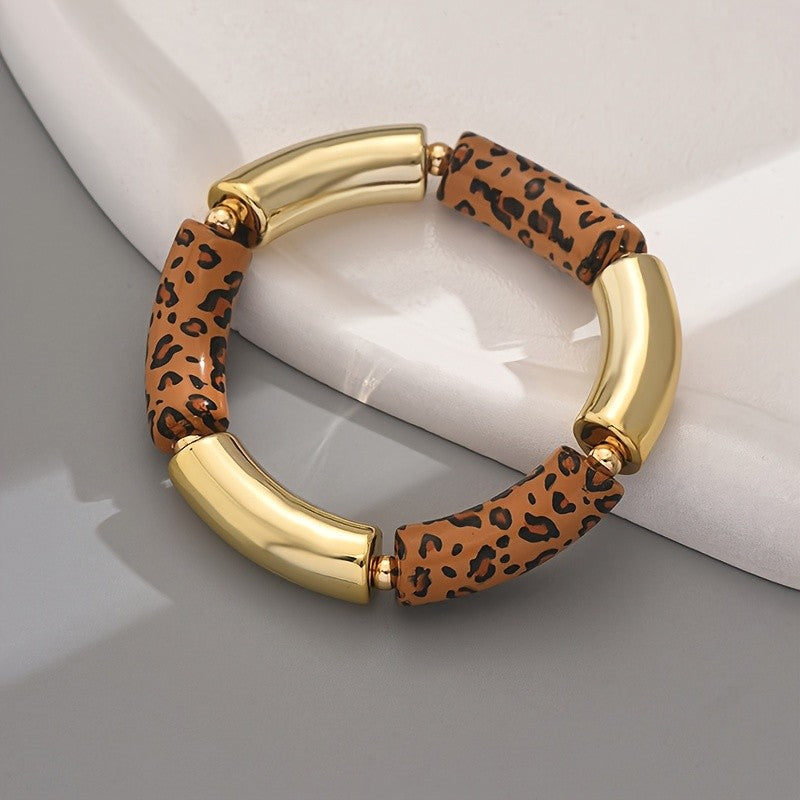 Leopard Geometric Bracelet