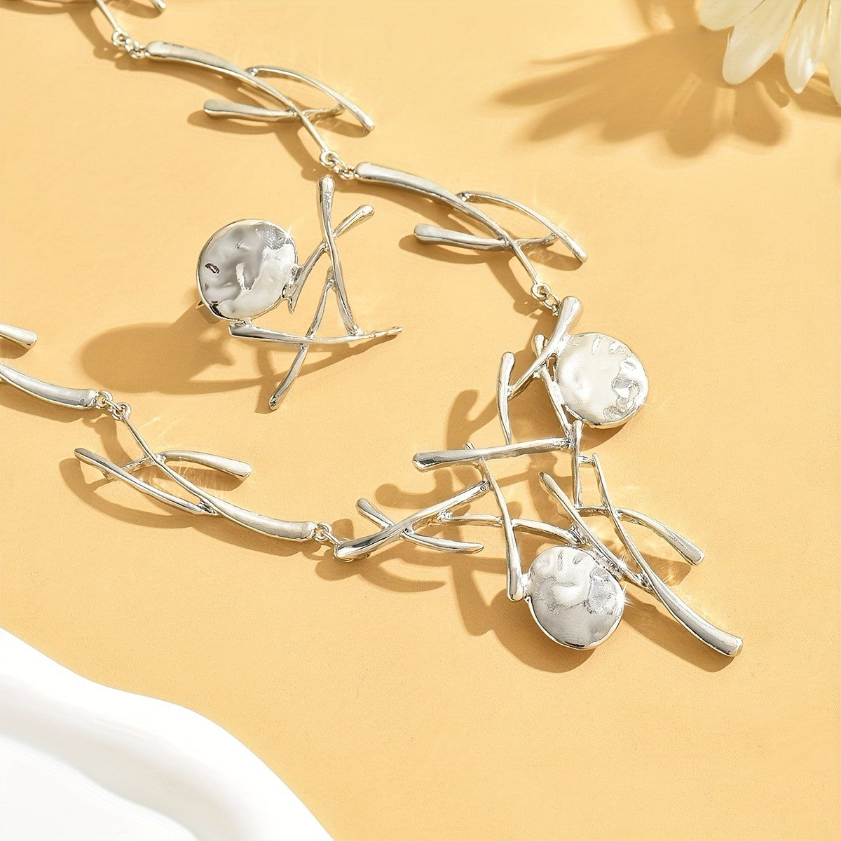 Branch & Oval Disc Jewelry Set