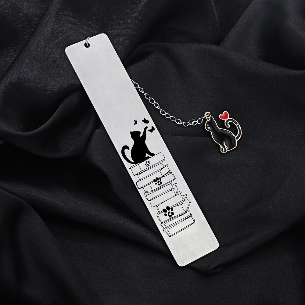 Cat & Books Bookmark