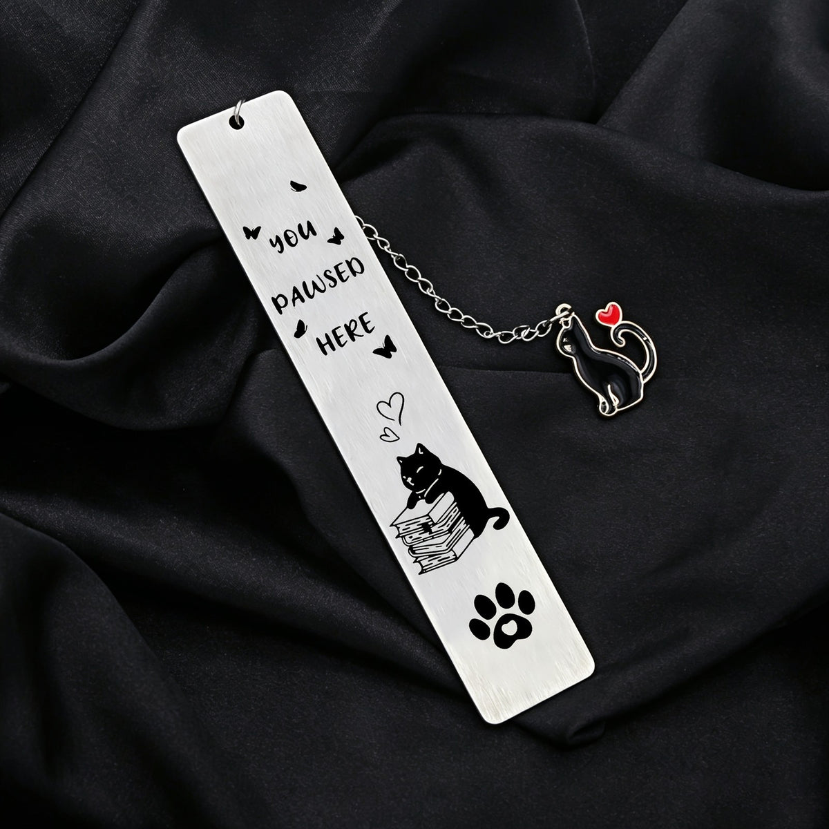 Cat & Books Bookmark