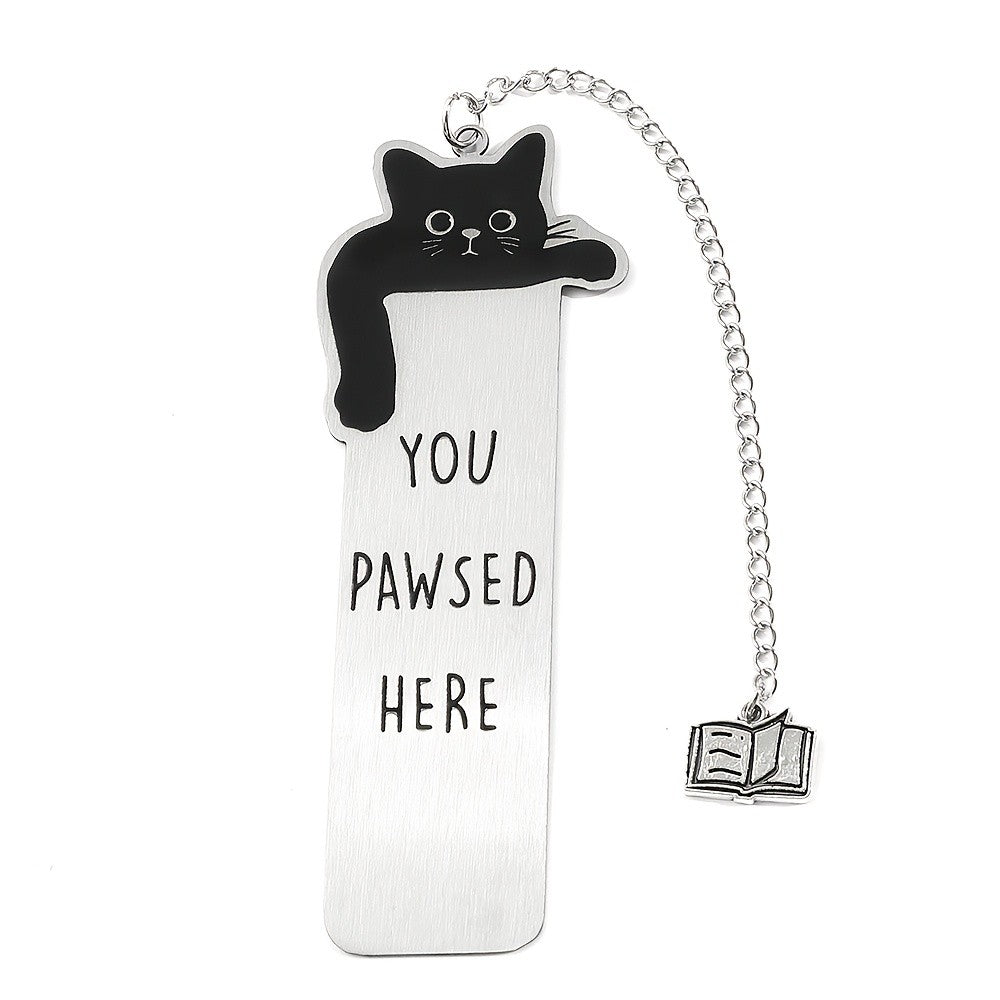 Black Cat Engraved Bookmark