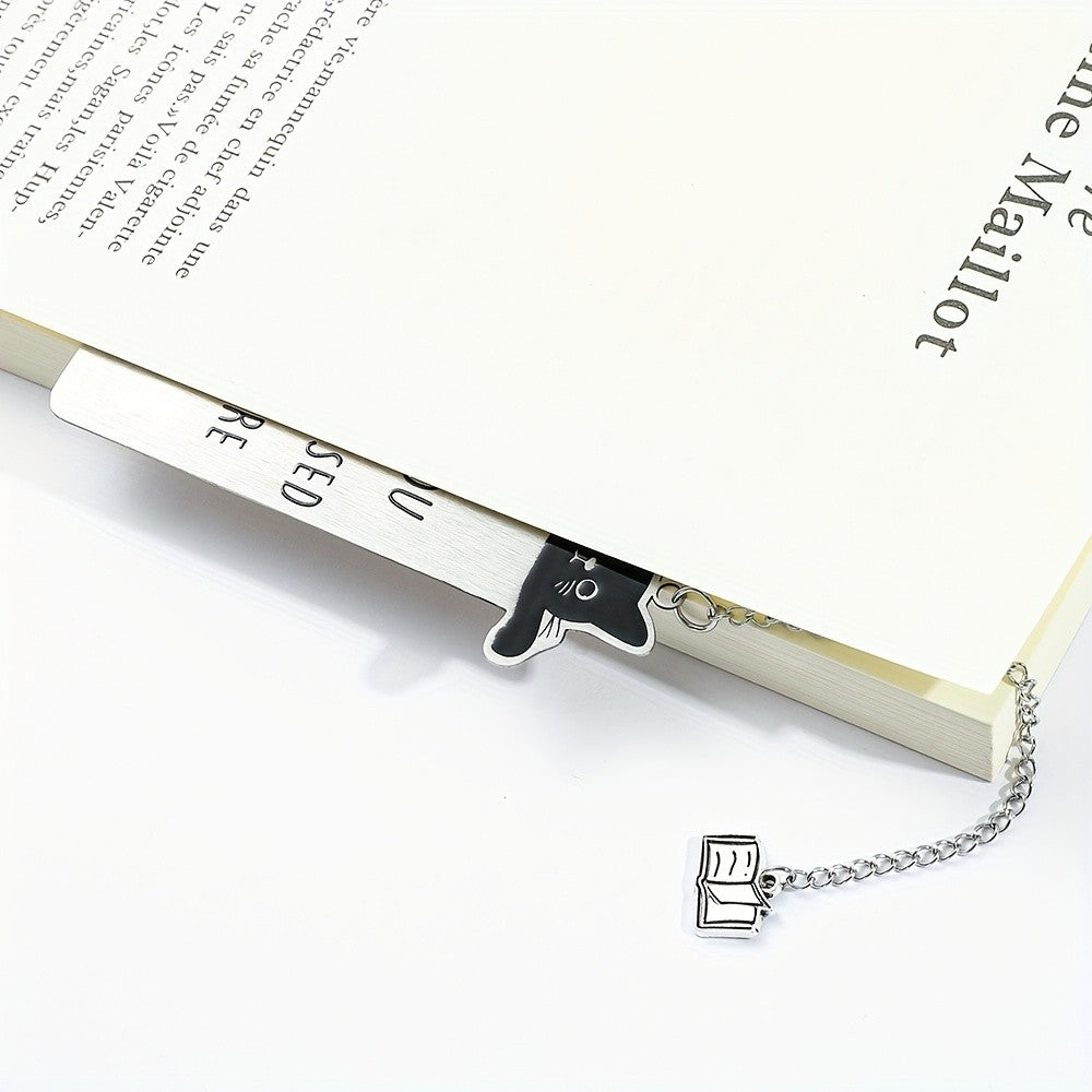 Black Cat Engraved Bookmark