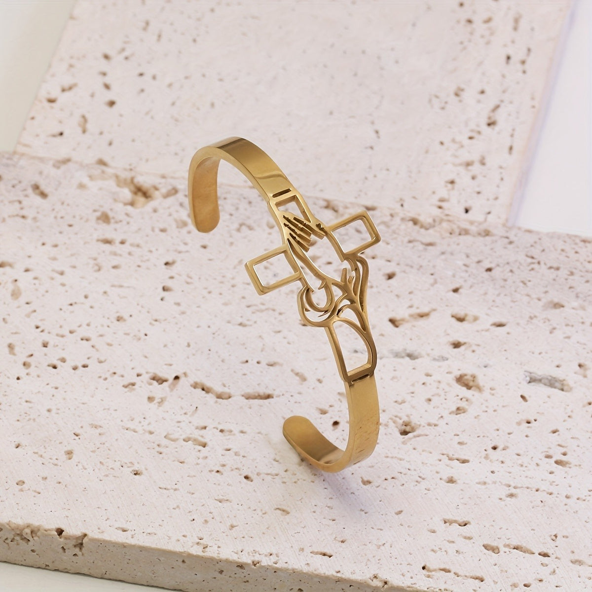 Praying Hands Cross Bracelet