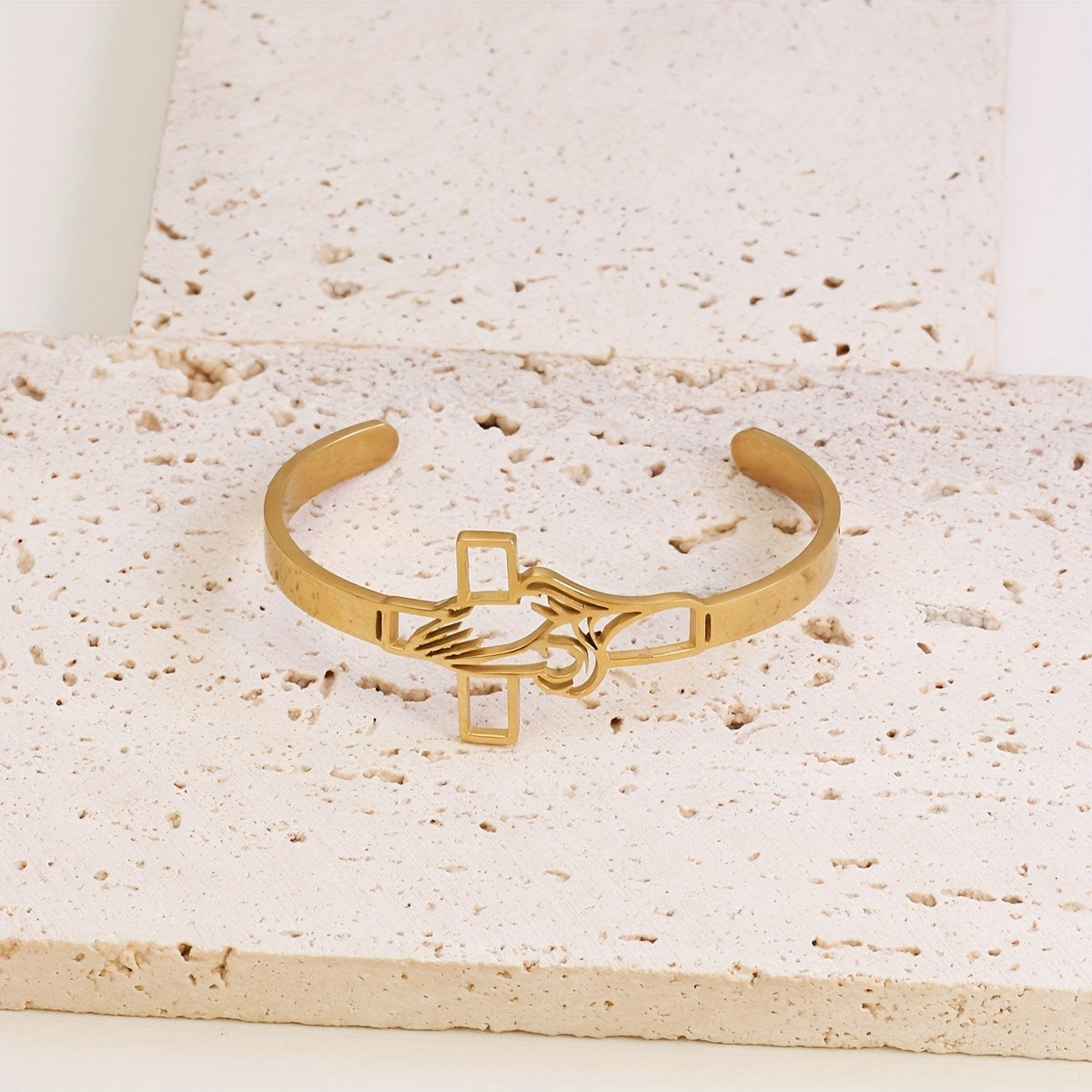 Praying Hands Cross Bracelet