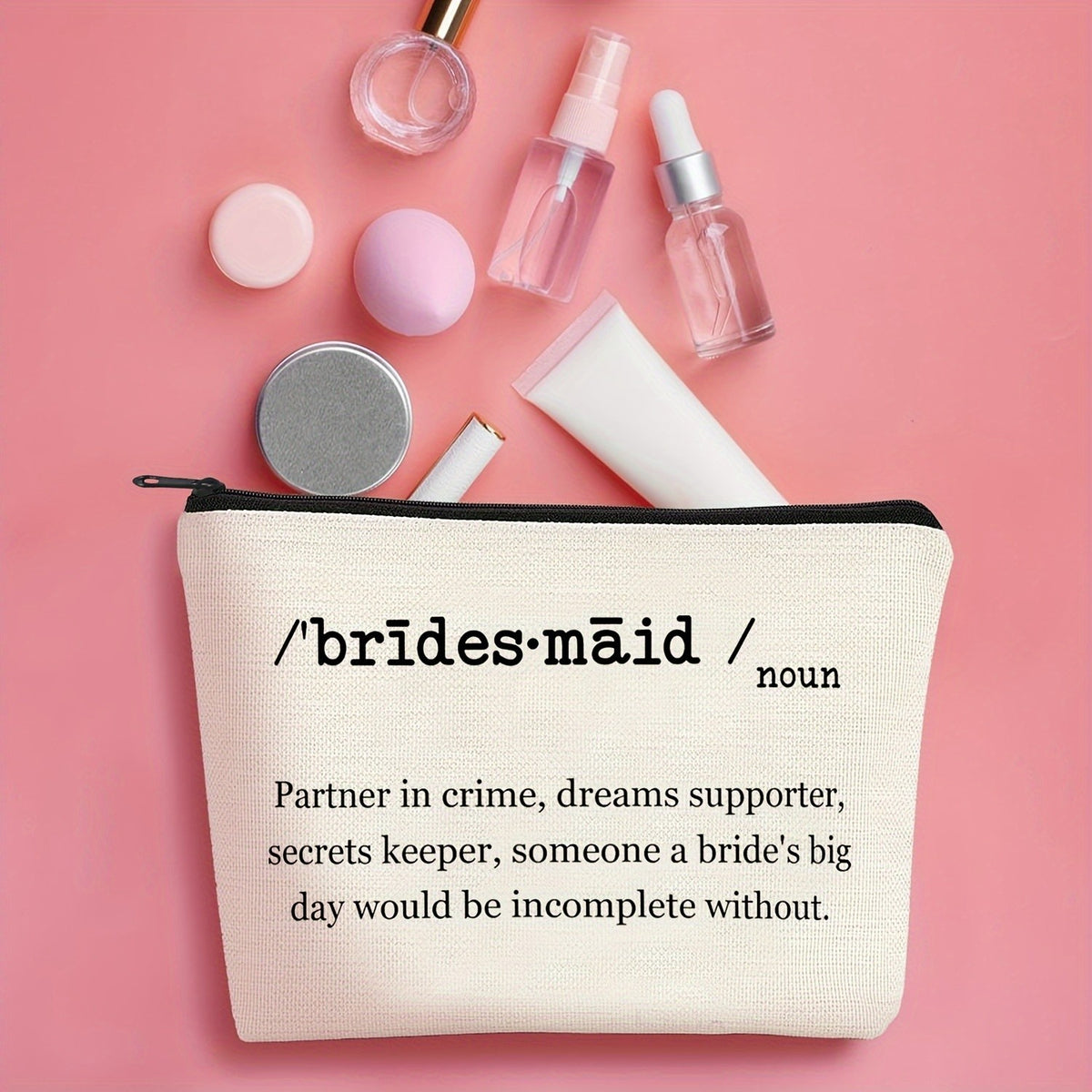 Bridesmaid Definition Cosmetic Bag