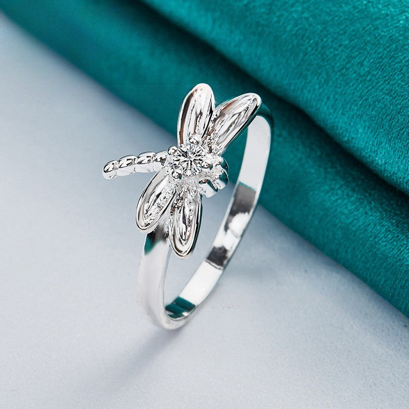 Dragonfly Zircon Ring