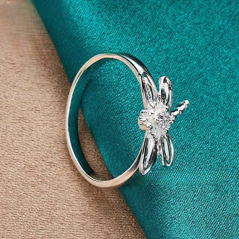 Dragonfly Zircon Ring