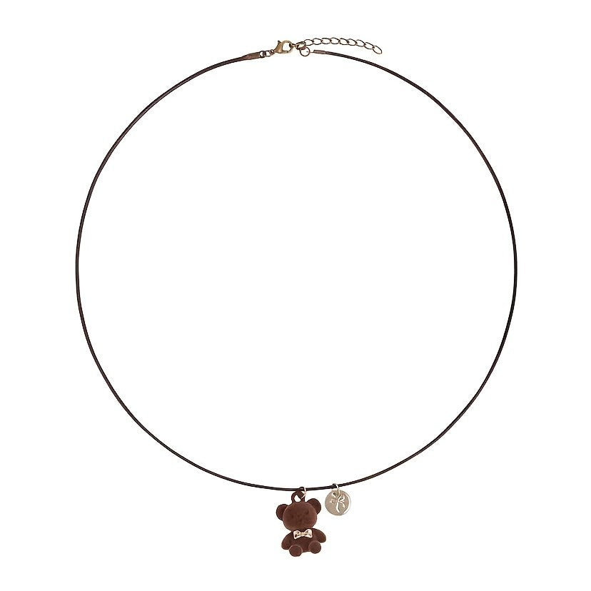 Plush Bear Pendant Necklace