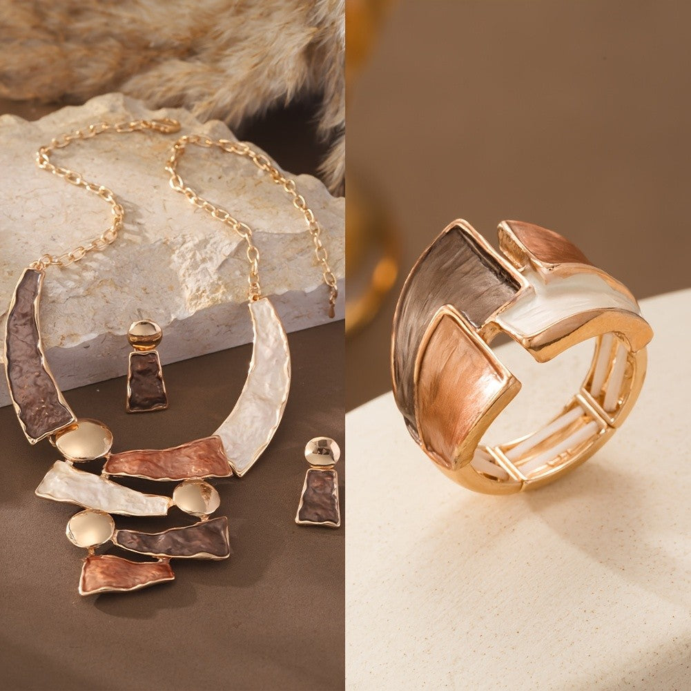 Mosaic Geometric Jewelry Set