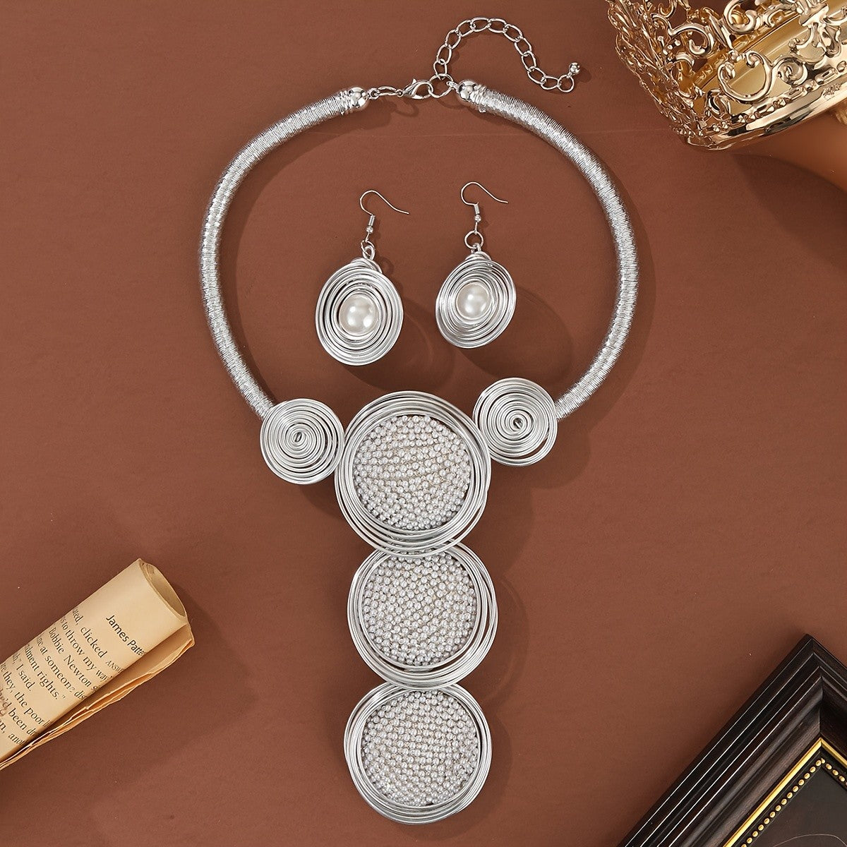 Spiral Circle Jewelry Set