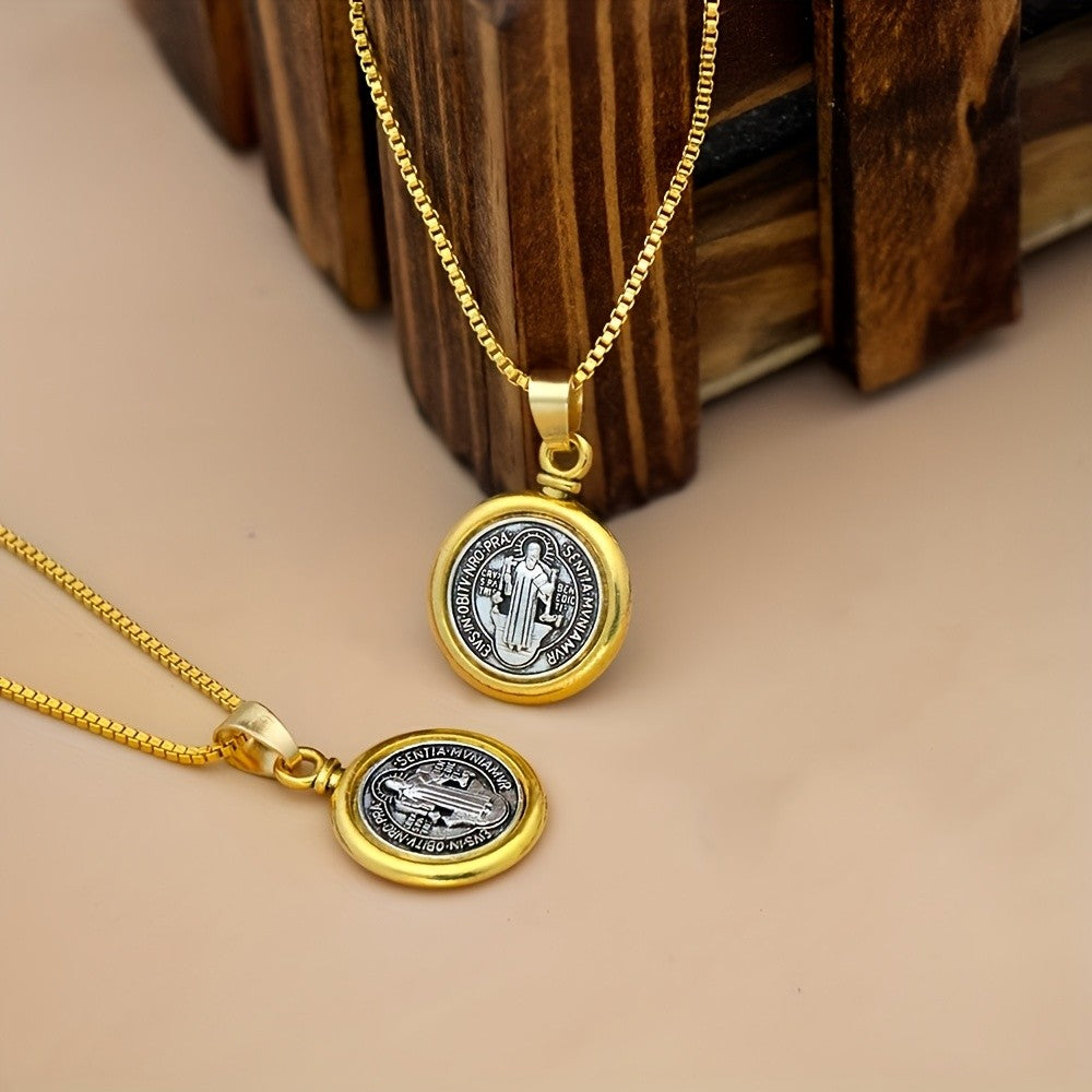 Saint Benedict Medallion Necklace