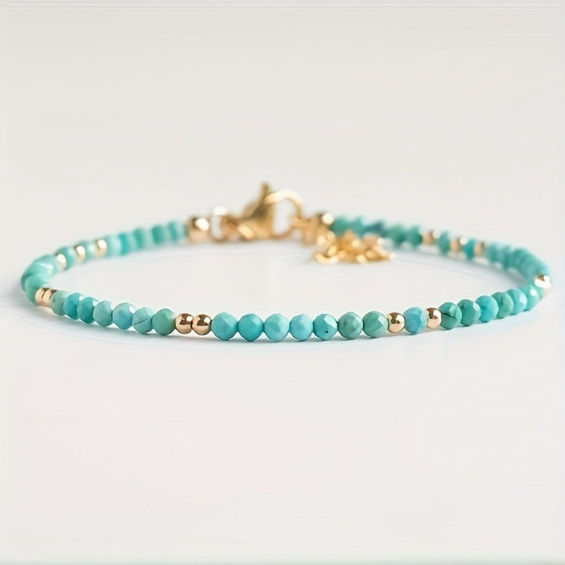 Turquoise Faceted Bead Bracelet