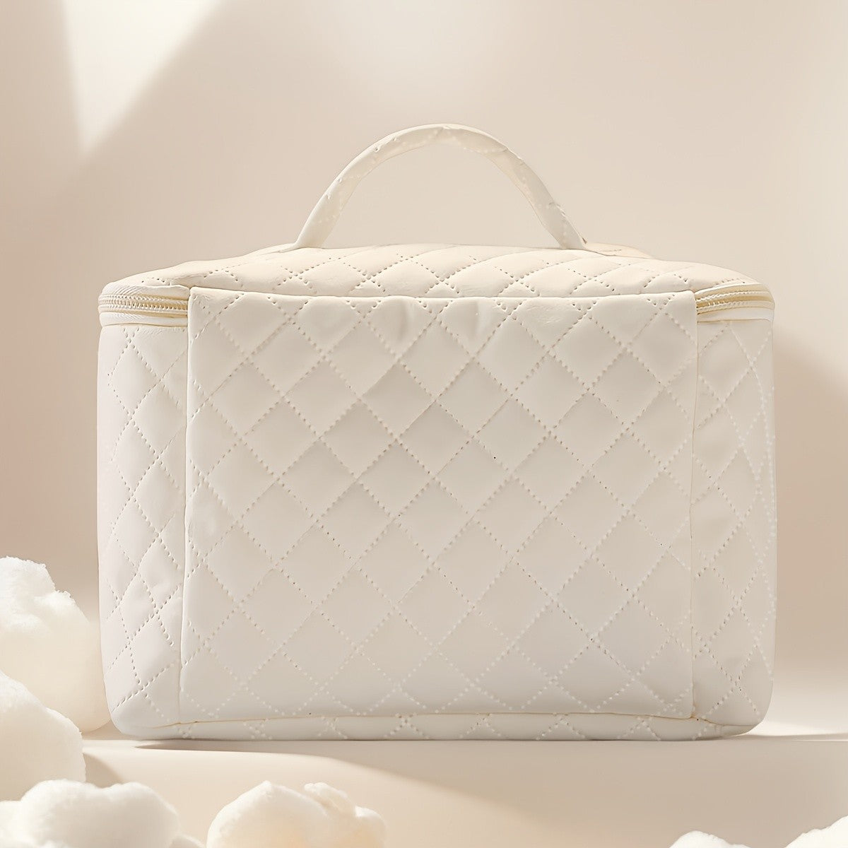 Cat Family Quilted Makeup Bag