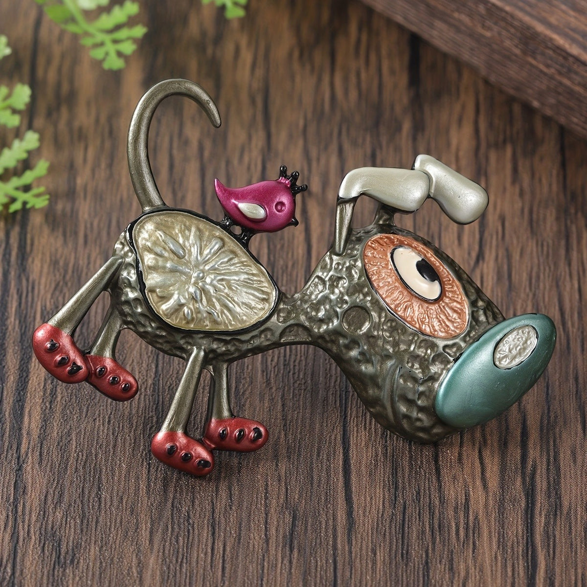 Whimsical Dog Brooch
