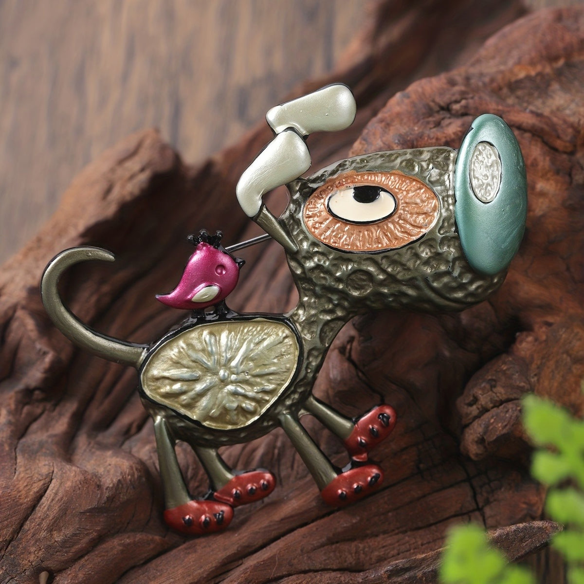 Whimsical Dog Brooch