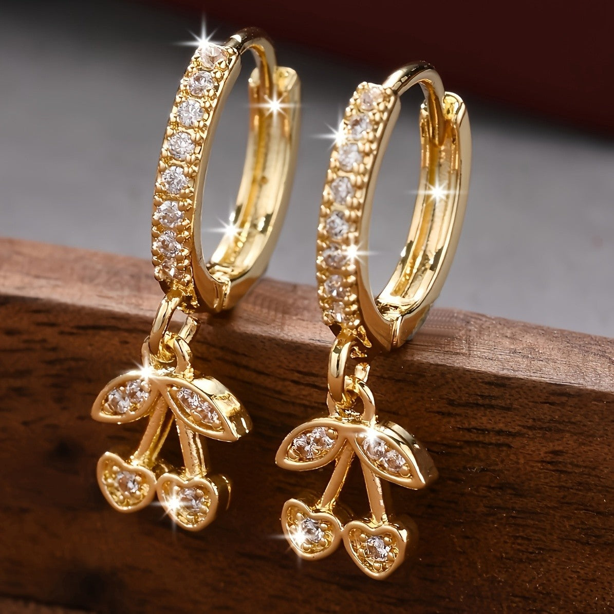 Cherry Drop Earrings