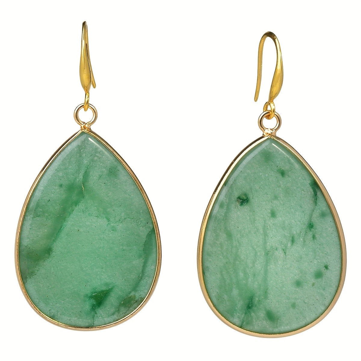 Teardrop Stone Drop Earrings