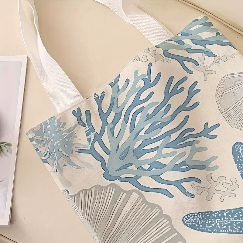 Ocean Print Tote Bag