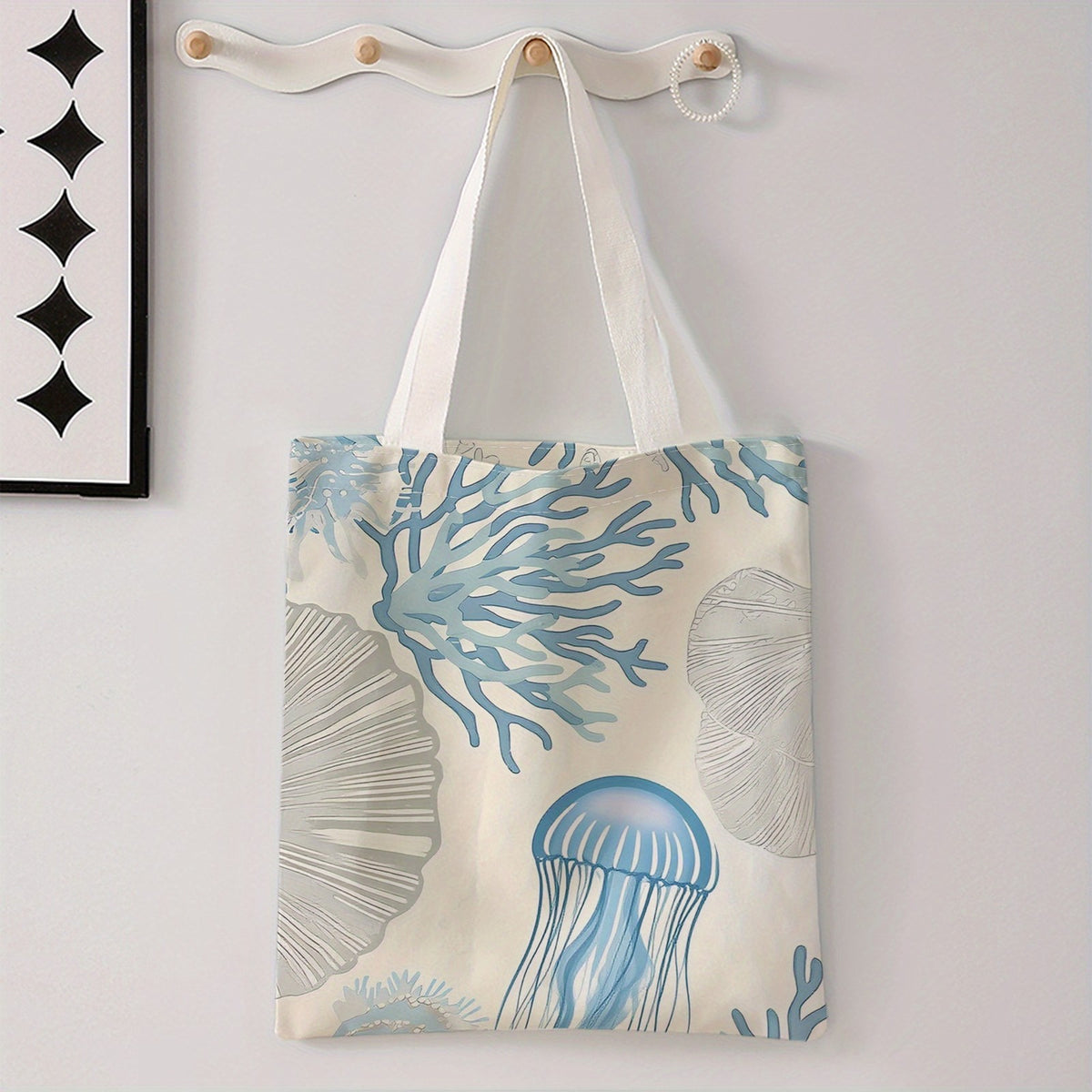 Ocean Print Tote Bag