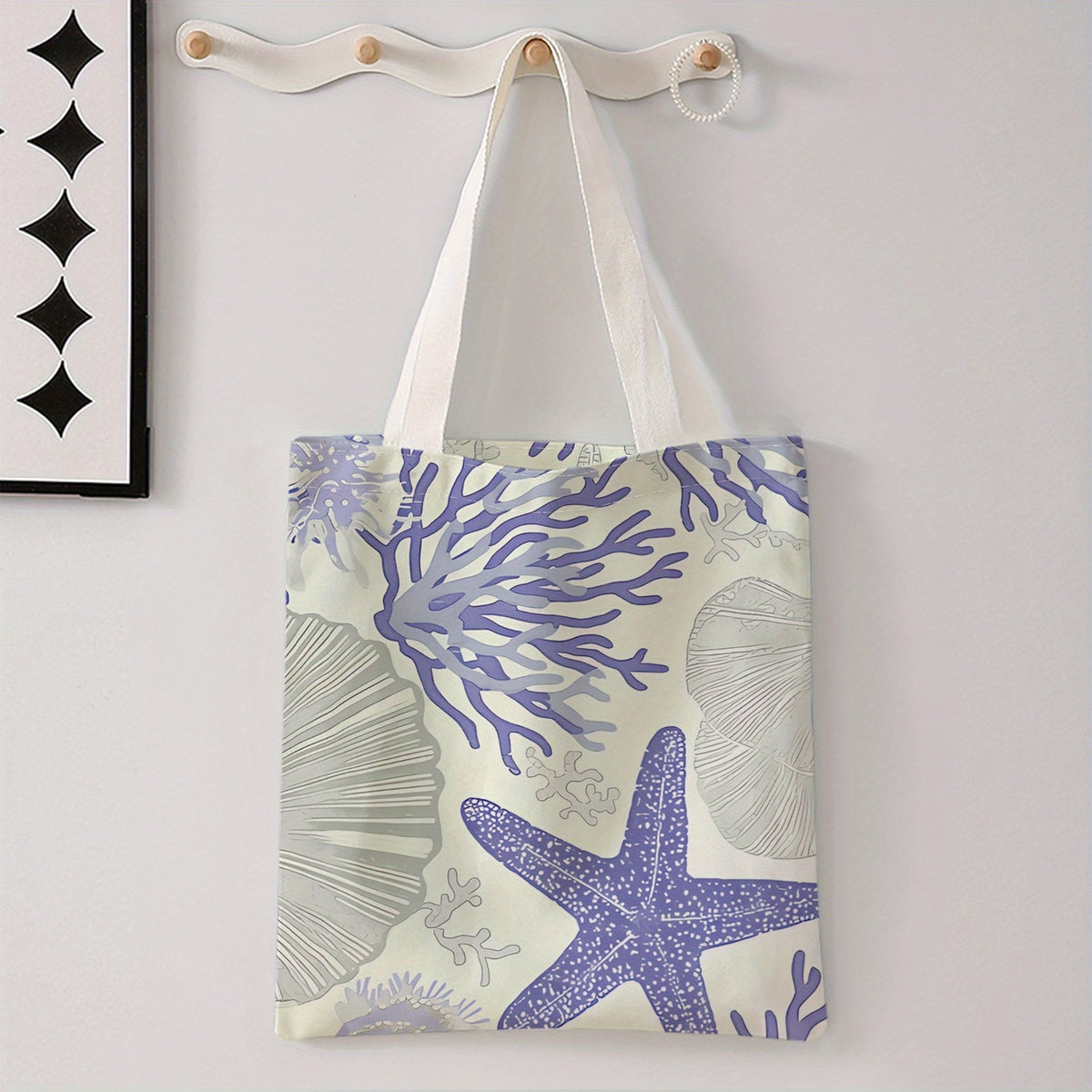 Ocean Print Tote Bag