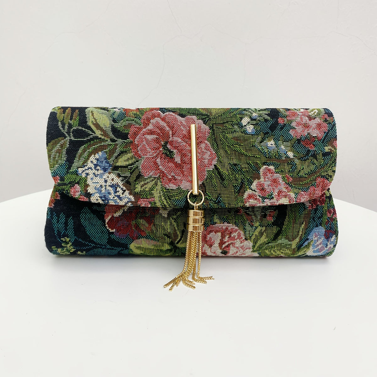 Floral Tapestry Clutch