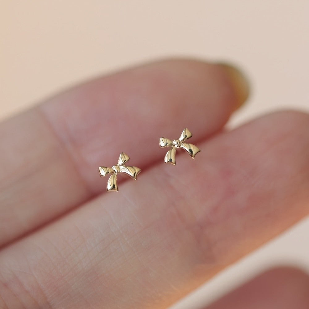 Mini Bow Stud Earrings