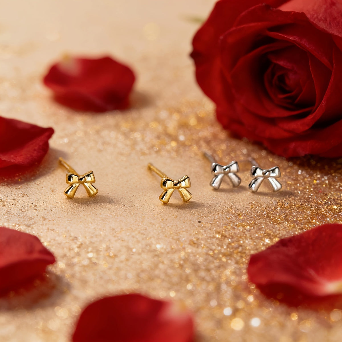 Mini Bow Stud Earrings