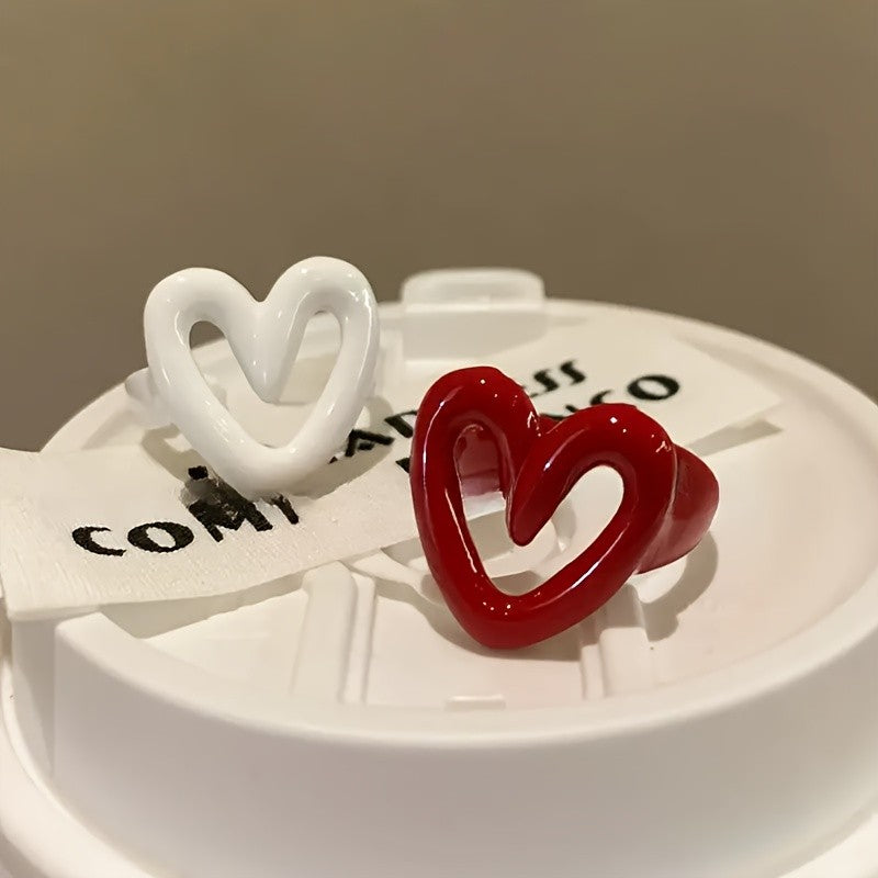 Bold Heart Outline Ring