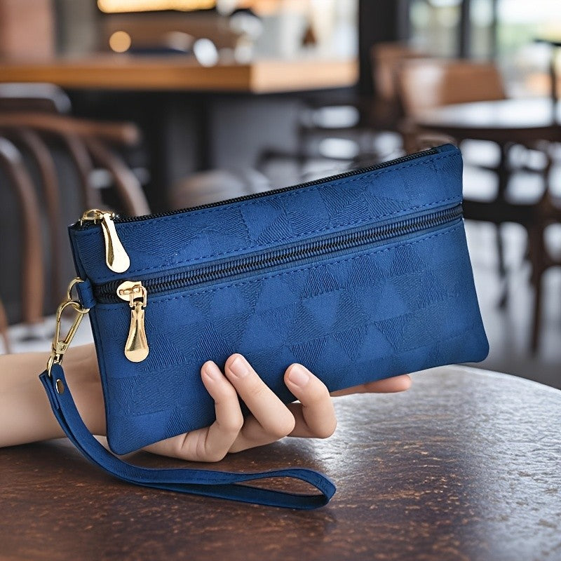 Textured Zip Wristlet