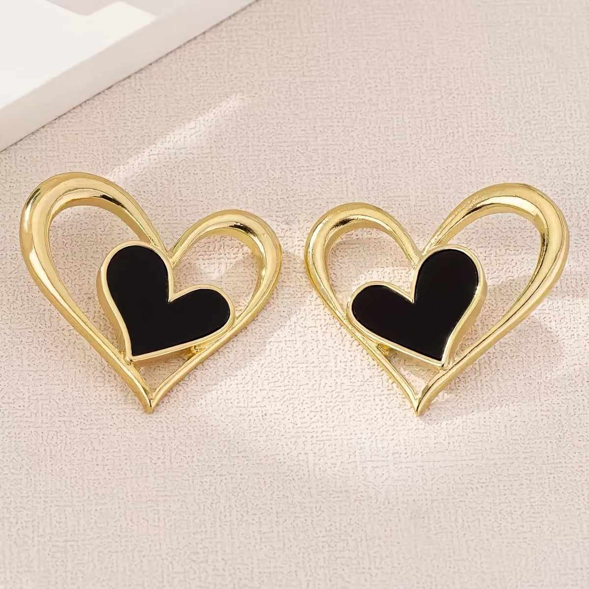 Red Heart Drop Earrings