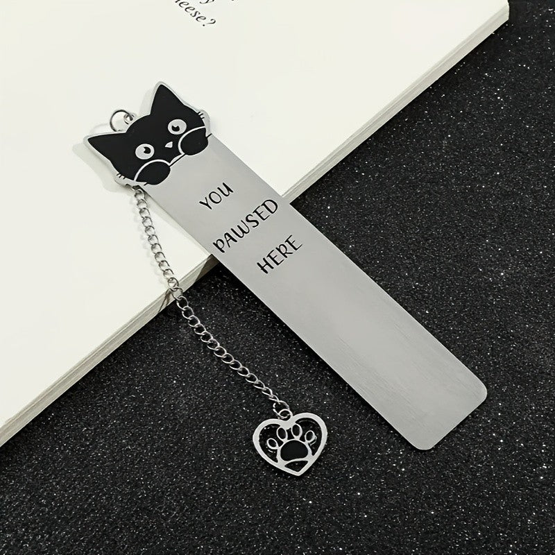 Cat Face & Paw Bookmark
