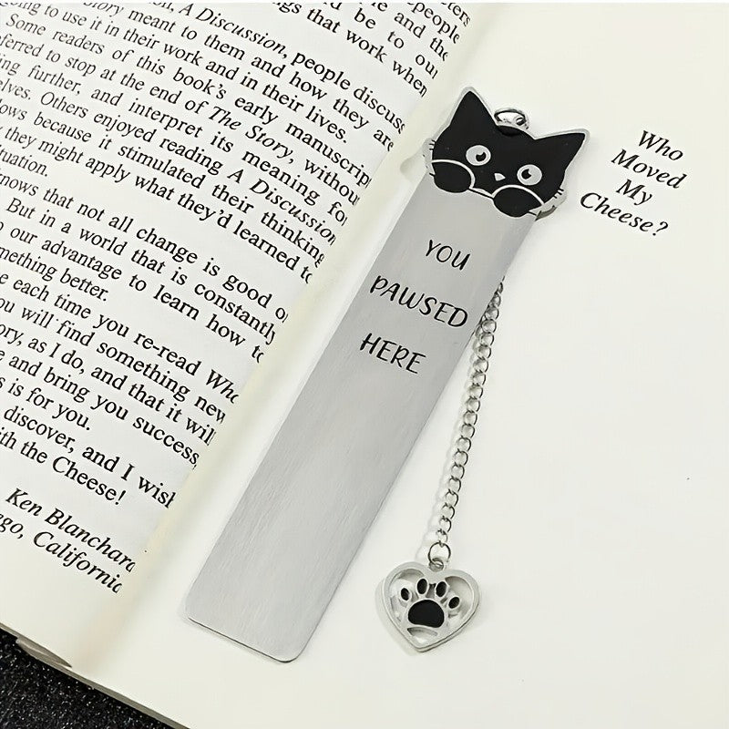 Cat Face & Paw Bookmark
