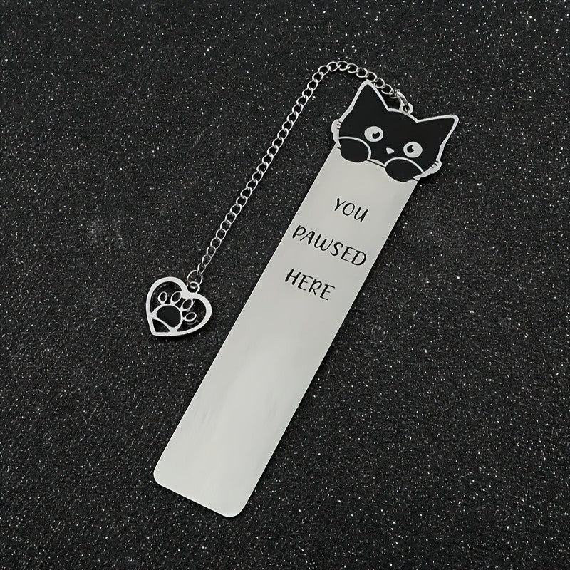 Cat Face & Paw Bookmark