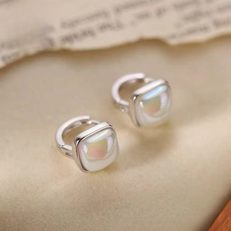 Square Imitation Pearl Earrings